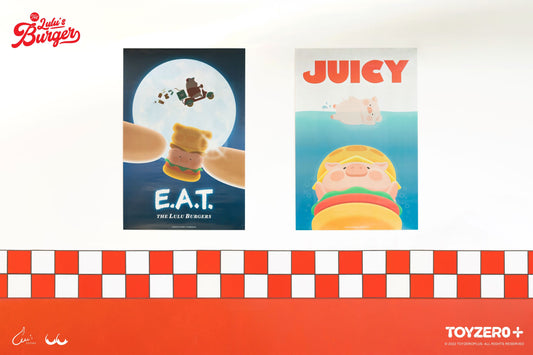 LuLu the Piggy Burger Poster Set