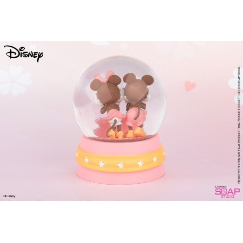 Disney Cherry Blossom - Mickey Minnie Snow Globe