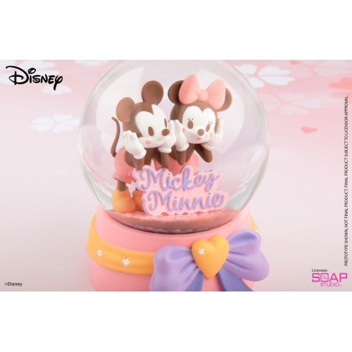 Disney Cherry Blossom - Mickey Minnie Snow Globe