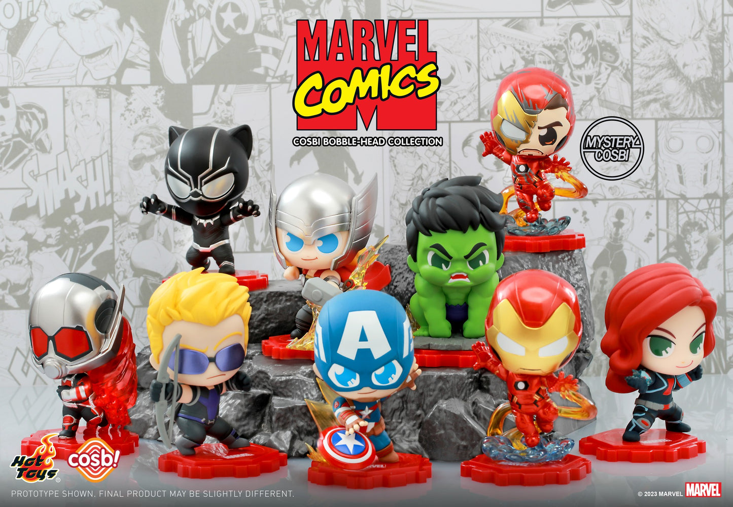 Avengers Cosbi Bobble-Head Collection Blind Box by Hot Toys