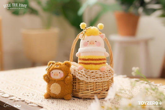LuLu The Piggy Farmer -  Plush Keychain (Bear)