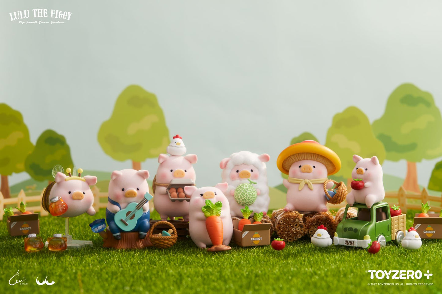 Lulu the Piggy My Sweet Farm Garden Series Blind Box by Toyzeroplus