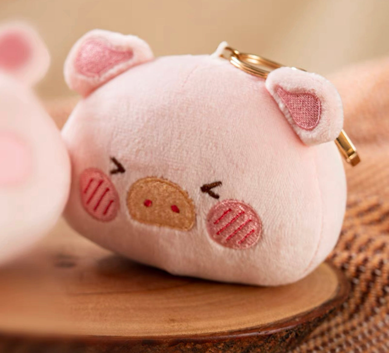 LuLu the Piggy Plush Keychain - Shy