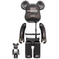 (Japan Exclusive) Bearbrick Medicom Toy Plus Black Chrome 100% +400%