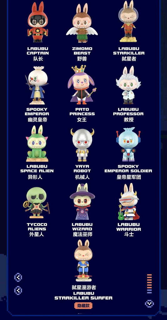 The Monsters Space Adventures Labubu Mini Series Blind Box by Kasing Lung