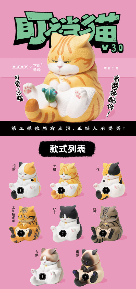 Staring at there Cat Blind Box by KongZoo