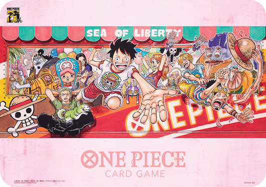 Bandai Carddass 海賊王咭牌遊戲 - 25週年紀念 限定遊戲墊及咭盒套裝 One Piece 25th Anniversary Play Mat and Storage Box Set