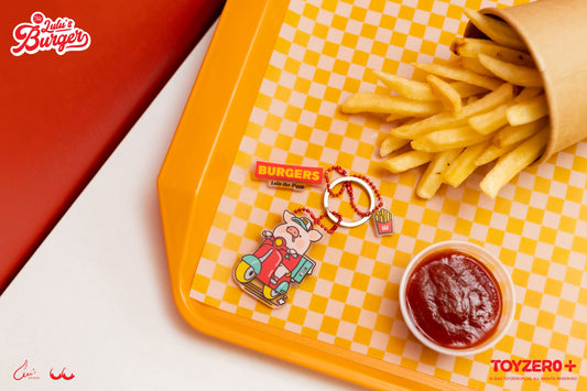 LuLu the Piggy Burger Keychain - Delivery LuLu