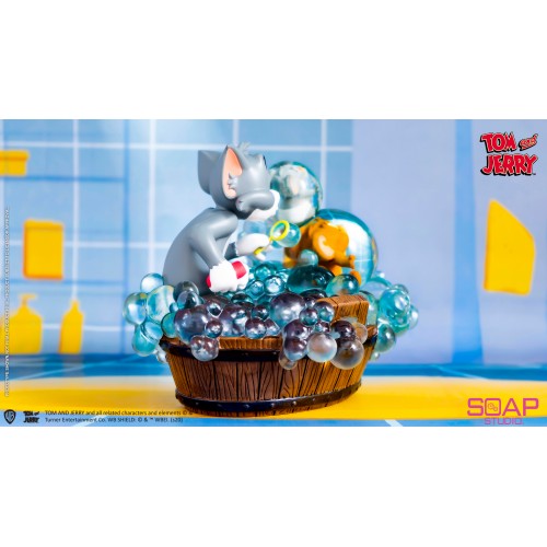 Tom and Jerry - Bath Time Statue